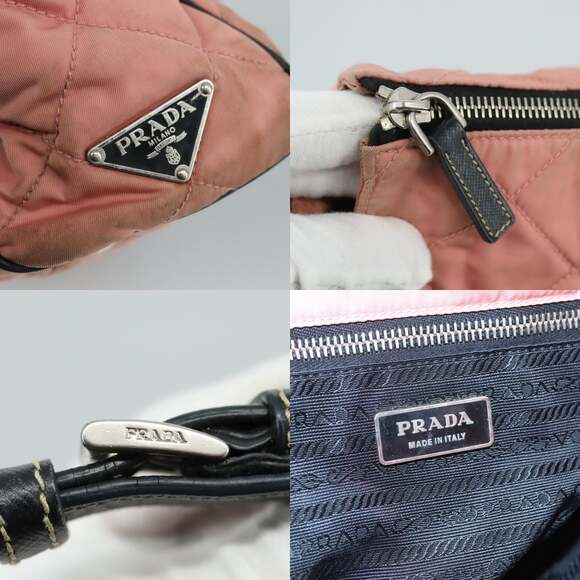 PRADA Shoulder Bag Nylon Pink - Picture 11 of 13